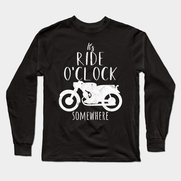 Motorcycle ride o'clock Long Sleeve T-Shirt by maxcode